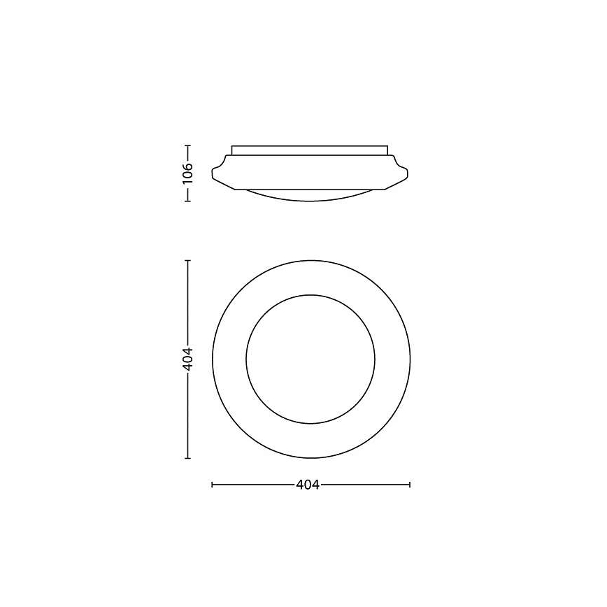 Philips 33365/31/16 - Stropné svietidlo MYLIVING CINNABAR 1xLED/22W/230V
