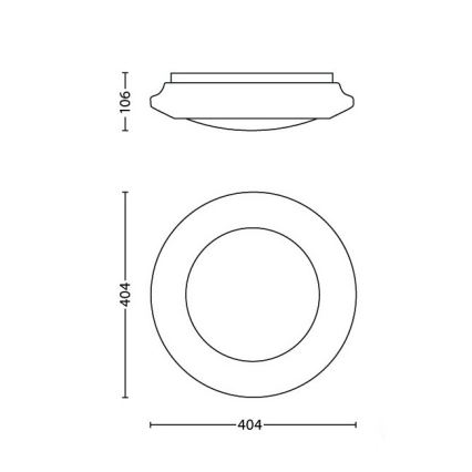 Philips - LED Stropné svietidlo LED/22W/230V 4000K
