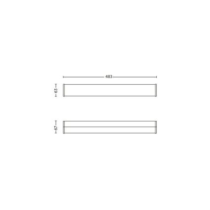 Philips 34059/11/16 - LED Nástenné kúpeľňové svietidlo MYBATHROOM FIT 3xLED/2,5W/230V