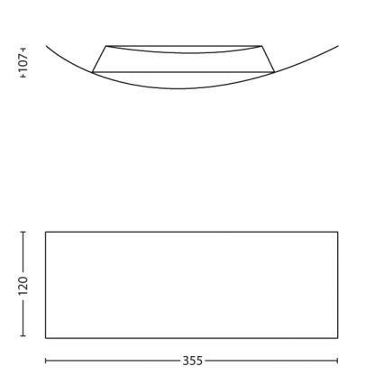 Philips 34101/17/16 - Nástenné svietidlo MYLIVING ARROW 1xR7s/80W/230V