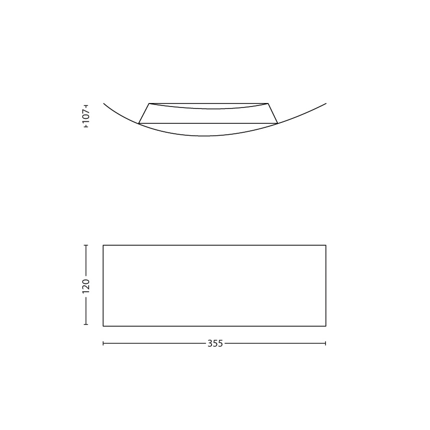 Philips 34101/17/16 - Nástenné svietidlo MYLIVING ARROW 1xR7s/80W/230V
