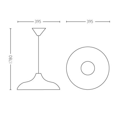 Philips 36532/05/E7 - Stropné závesné svietidlo MYLIVING SURREY E27/60W/230V