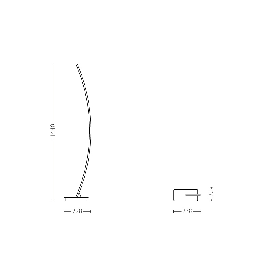 Philips 38922/17/P1 - LED Stojacia Lampa MYLIVING HEXAGON LED/22W/230V