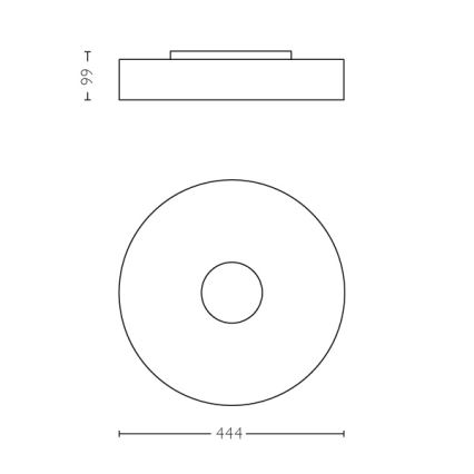 Philips 40340/30/P7 - LED Stropné svietidlo FAIR HUE LED/39W/230V