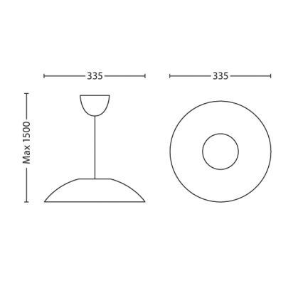 Philips 40893/67/16 - LED Luster na lanku  MYLIVING LARGO 1xLED/4,5W/230V