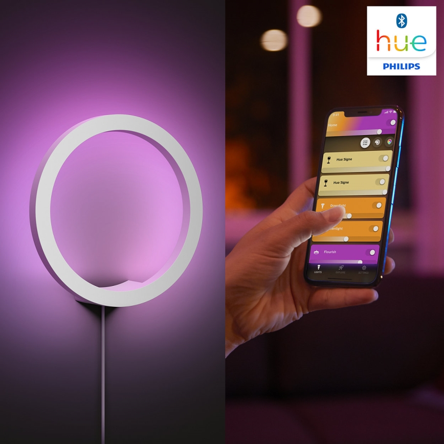 Philips 40901/31/P9 - LED Nástenné svietidlo HUE SANA LED/20W/230V