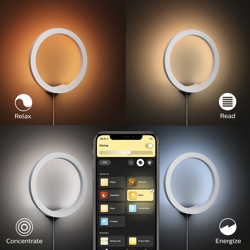 Philips 40901/31/P9 - LED Nástenné svietidlo HUE SANA LED/20W/230V