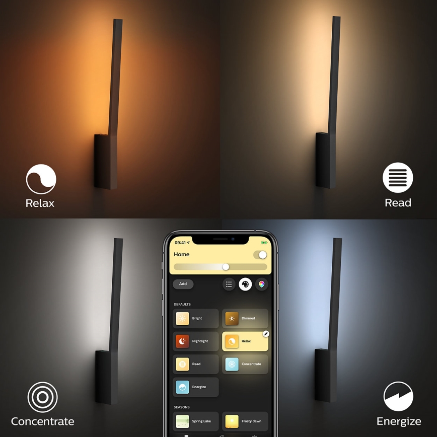 Philips 40902/30/P9 - LED Nástenné svietidlo HUE LIANE 1xLED/12W/230V