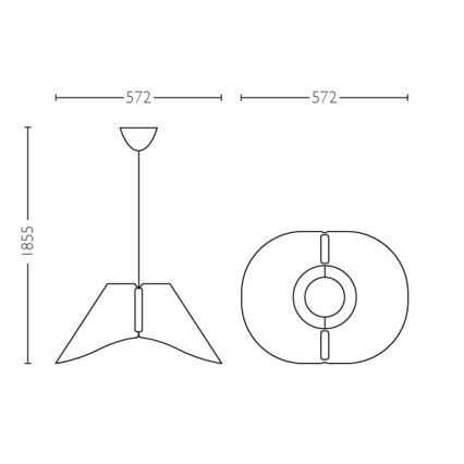 Philips - Stropné závesné svietidlo E27/60W/230V