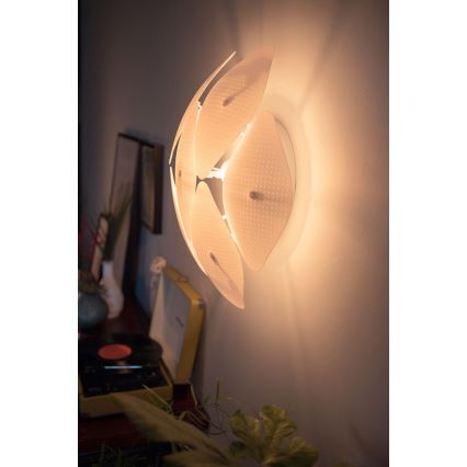 Philips 40963/31/PN - Nástenné svietidlo MYLIVING CHIFFON 1xE27/60W/230V