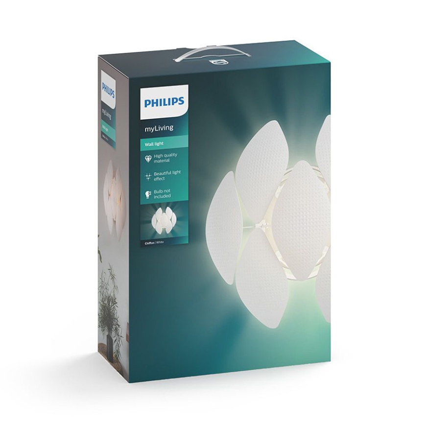 Philips 40963/31/PN - Nástenné svietidlo MYLIVING CHIFFON 1xE27/60W/230V