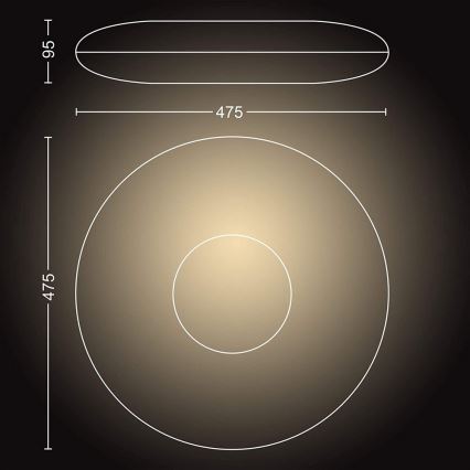 Philips - LED Stmievateľné svietidlo Hue CHER LED/33,5W/230V + diaľkové ovládanie