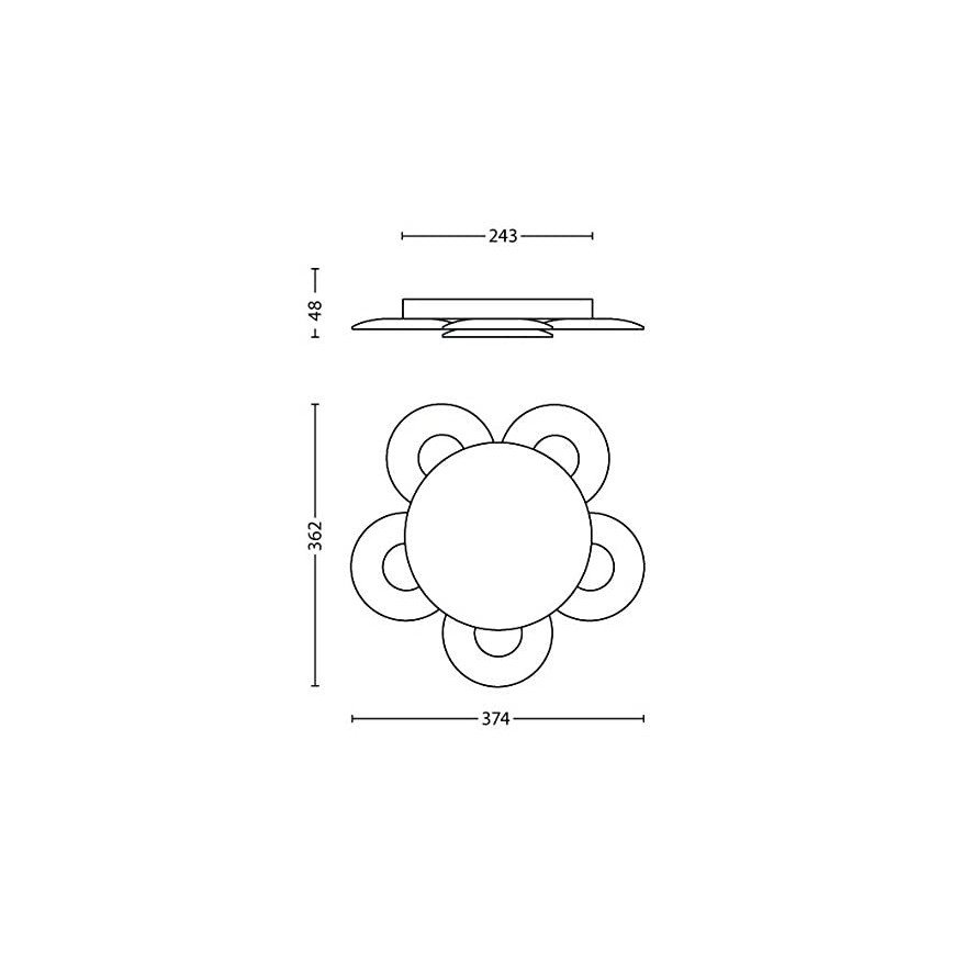 Philips 40970/48/16 - LED Stmievateľné stropné svietidlo VAGA LED/15W/230V