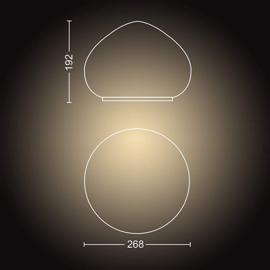 Philips - LED Stmievateľná lampa Hue WELLNER 1xE27/8,5W/230V + diaľkové ovládanie
