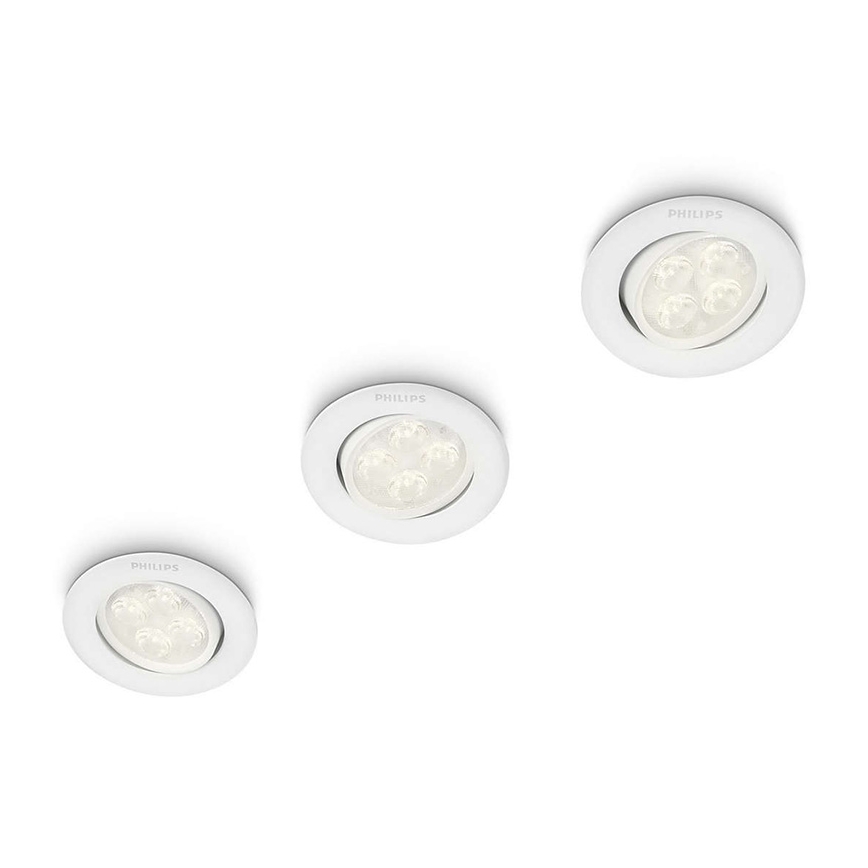 Philips 45090/31/16 - SADA 3x LED podhľadové svietidlo ALBIREO 1xLED/4W/230V