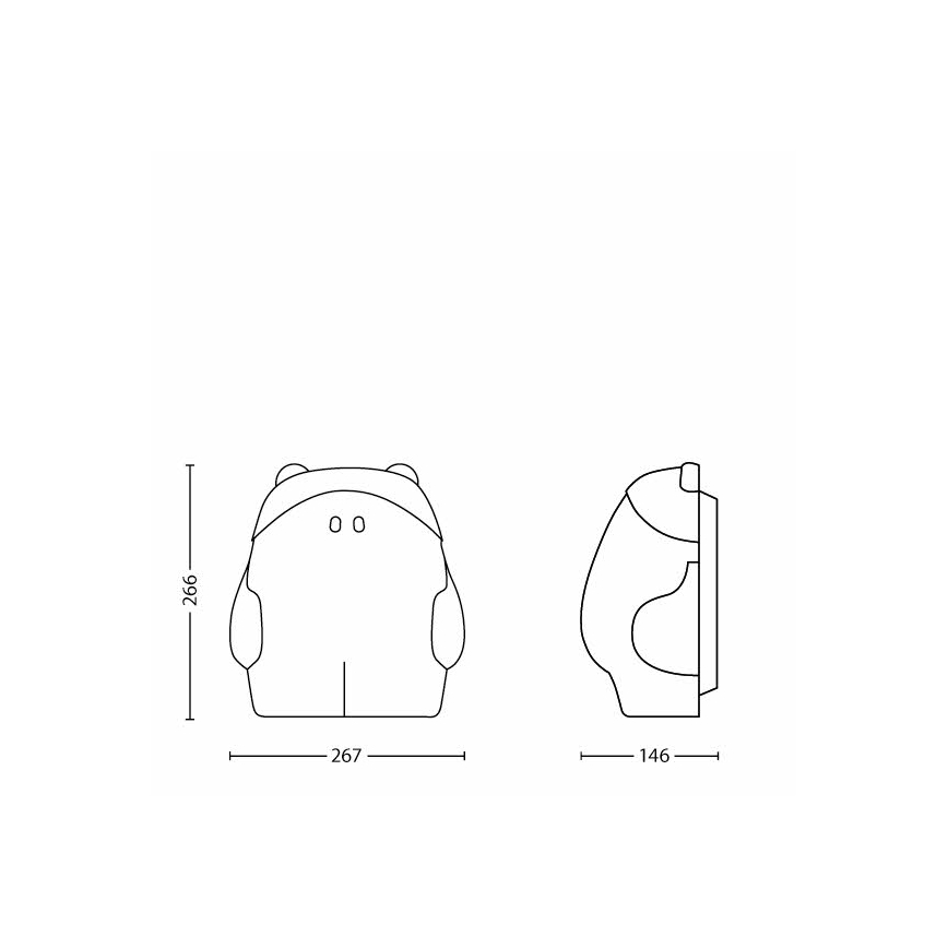 Philips 45631/19/16 - Detské nástenné svietidlo MYKIDSROOM BUDDY HOME 1xE27/15W/230V ružová