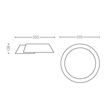 Philips 49020/31/P1 - LED stropné svietidlo INSTYLE NONAGON 1xLED/10W/230V