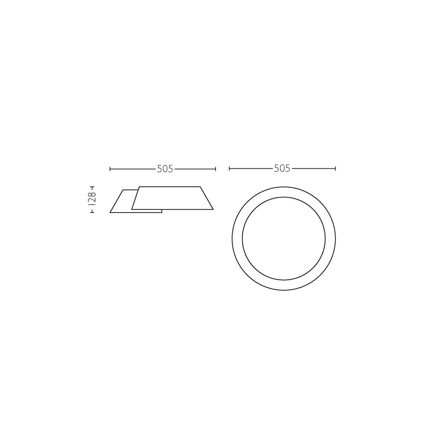 Philips 49020/31/P1 - LED stropné svietidlo INSTYLE NONAGON 1xLED/10W/230V