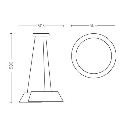 Philips 49021/31/P1 - LED luster INSTYLE NONAGON 2xLED/10W/230V