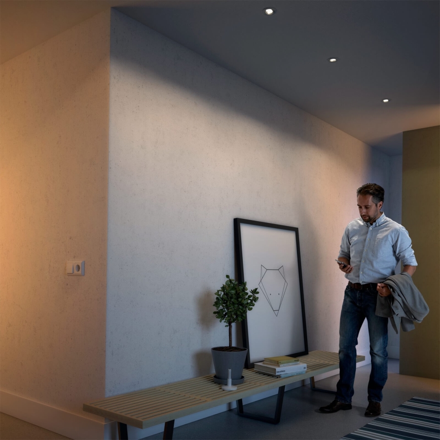 Philips 50113/87/P0 - SADA 3x LED Stmievateľné podhľadové svietidlo CASEMENT LED/4,5W/230V