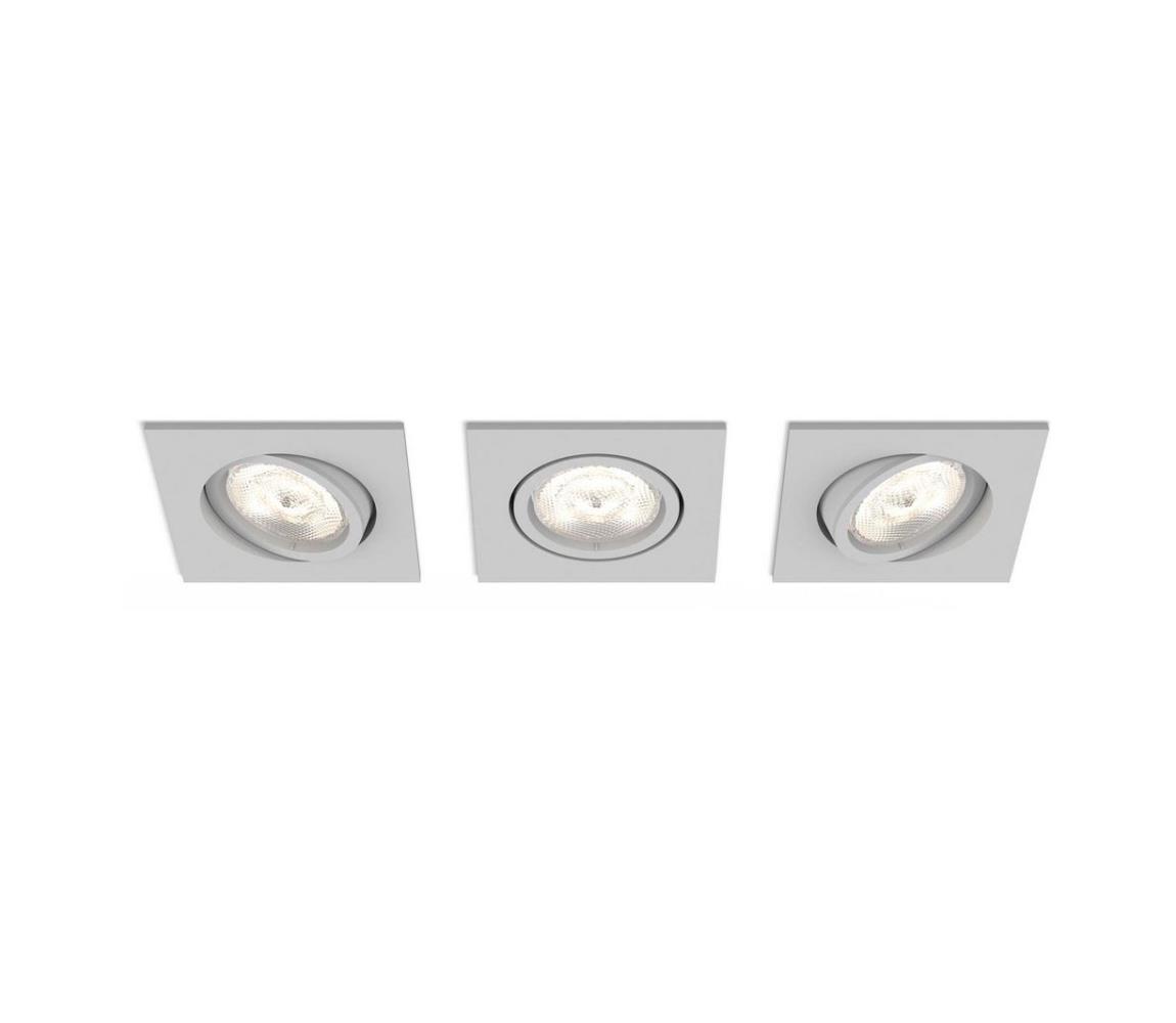 Philips Philips 50123/87/P0 - SADA 3x LED Stmievateľné svietidlo CASEMENT LED/4,5W/230V