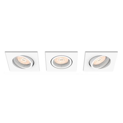 Philips 50193/31/PN - SADA 3x Podhľadové svietidlo MYLIVING ENNEPER 3xGU10/5,5W/230V biela