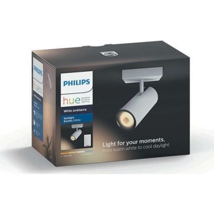 Philips - LED Stmievateľné bodové svietidlo Hue BURATTO 1xGU10/5,5W + diaľkové ovládanie