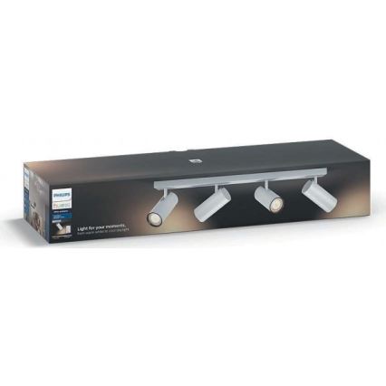 Philips 50464/31/P7 - LED Stmievateľné bodové svietidlo HUE BURATTO 4xGU10/5,5W