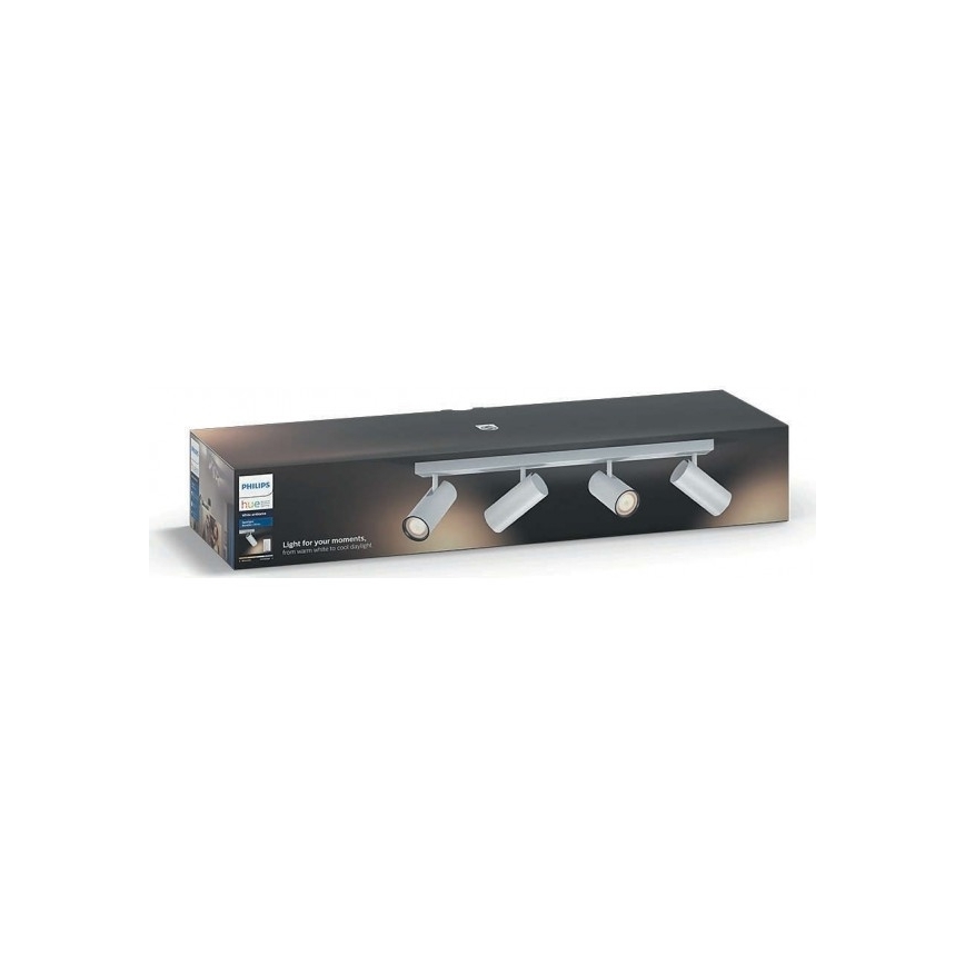 Philips 50464/31/P7 - LED Stmievateľné bodové svietidlo HUE BURATTO 4xGU10/5,5W