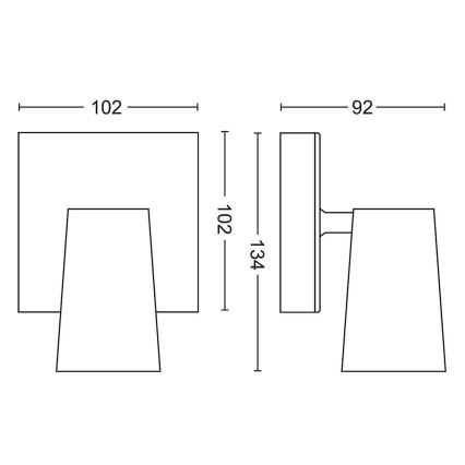 Philips - Bodové svietidlo 1xGU10/5,5W/230V