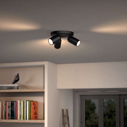 Philips 50583/30/PN - Bodové svietidlo MYLIVING PONGEE 3xGU10/10W/230V