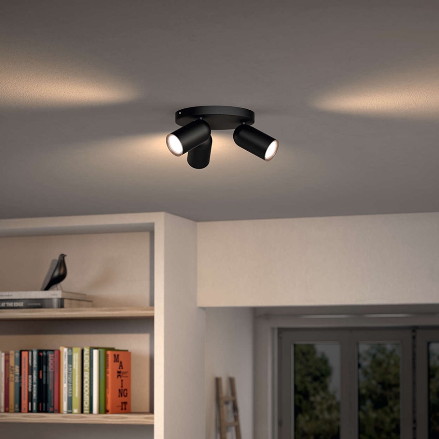 Philips 50583/30/PN - Bodové svietidlo MYLIVING PONGEE 3xGU10/10W/230V