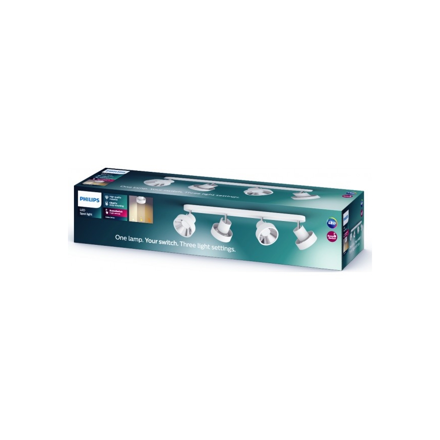 Philips 50604/31/P0 - LED Bodové svietidlo BUKKO 4xLED/4,3W/230V