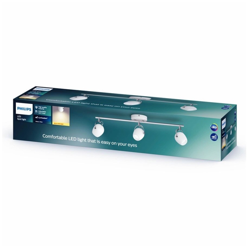 Philips 50613/31/P0 - LED Bodové svietidlo RIVANO 3xLED/4,3W/230V