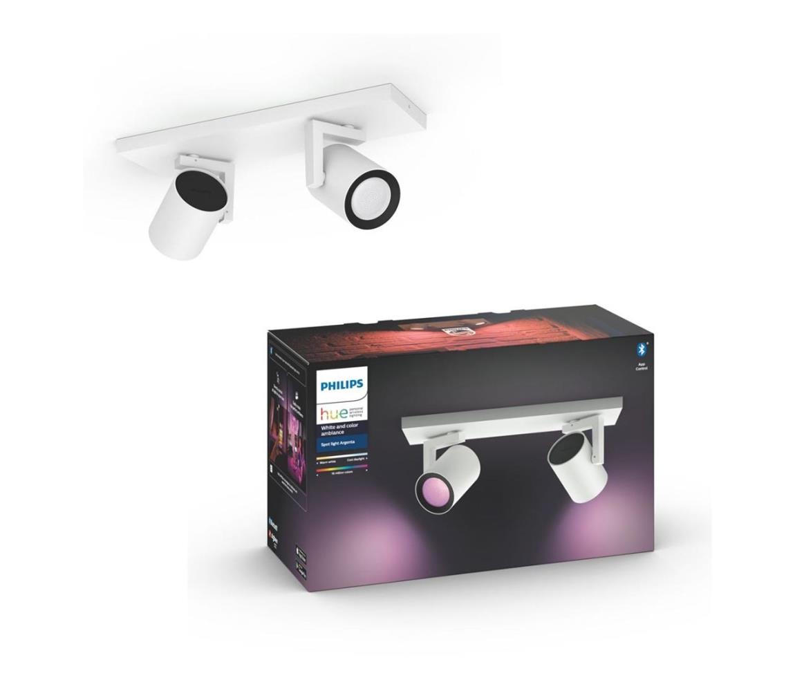 Philips Philips 50622/31/P7 - LED RGBW Bodové svietidlo Hue ARGENA 2xGU10/5,7W/230V