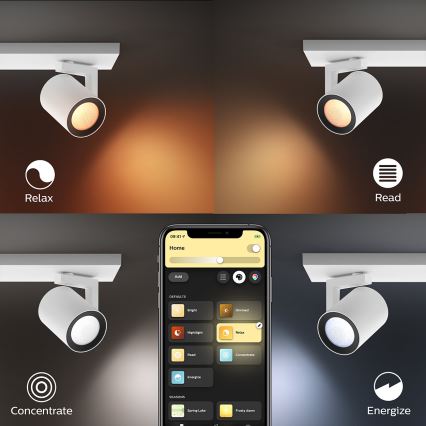 Philips 50622/31/P7 - LED Bodové svietidlo HUE ARGENA 2xGU10/5,7W/230V