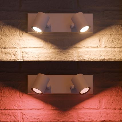 Philips 50622/31/P7 - LED Bodové svietidlo HUE ARGENA 2xGU10/5,7W/230V