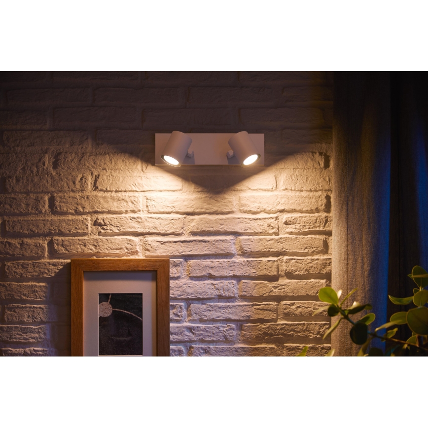 Philips 50622/31/P7 - LED Bodové svietidlo HUE ARGENA 2xGU10/5,7W/230V