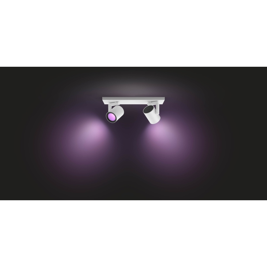 Philips 50622/31/P7 - LED Bodové svietidlo HUE ARGENA 2xGU10/5,7W/230V