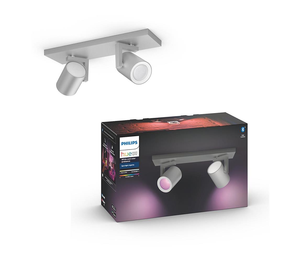 Philips Philips 50622/48/P7 - LED RGBW Bodové svietidlo Hue ARGENA 2xGU10/5,7W/230V