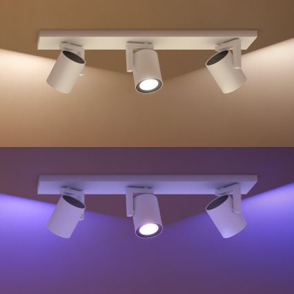 Philips 50623/31/P7 - LED Bodové svietidlo HUE ARGENA 3xGU10/5,7W/230V
