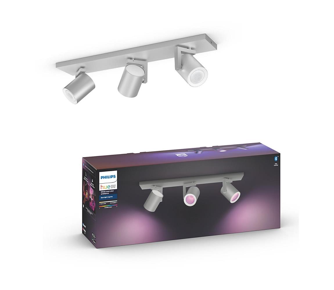 Philips Philips 50623/48/P7 - LED RGBW Bodové svietidlo Hue ARGENA 3xGU10/5,7W/230V