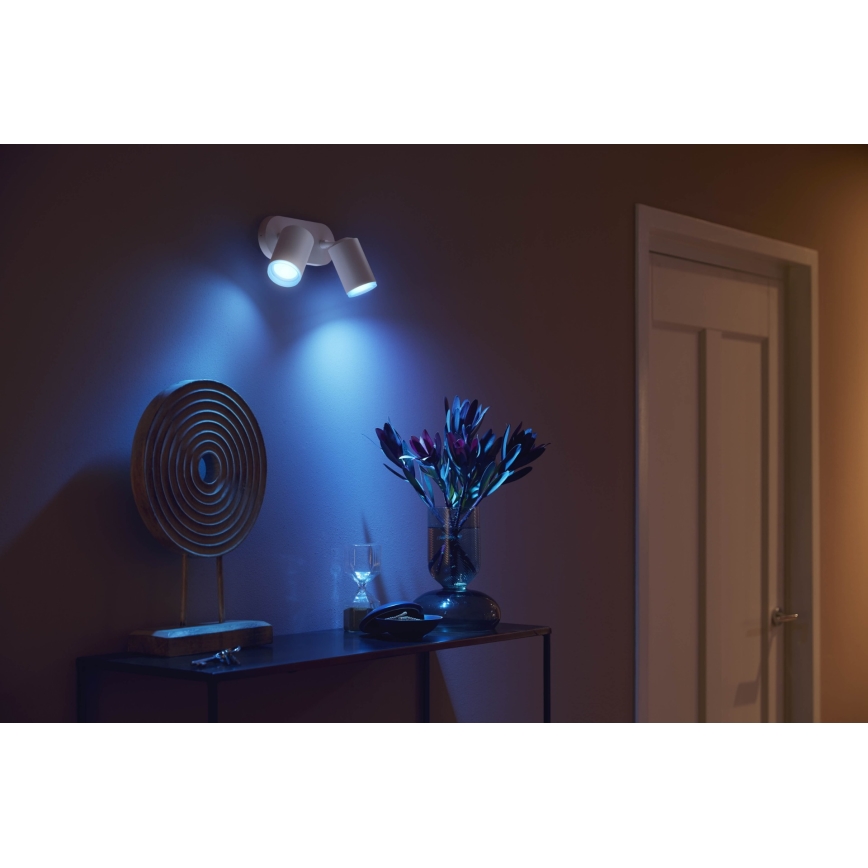 Philips 50632/31/P7 - LED Bodové svietidlo HUE FUGATO 2xGU10/5,7W/230V