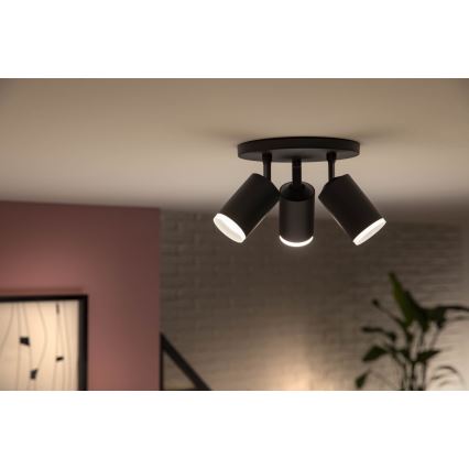 Philips - LED RGBW Stmievateľné bodové svietidlo Hue FUGATO 3xGU10/5,7W/230V