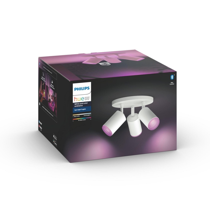 Philips 50633/31/P7 - LED Bodové svietidlo HUE FUGATO 3xGU10/5,7W/230V