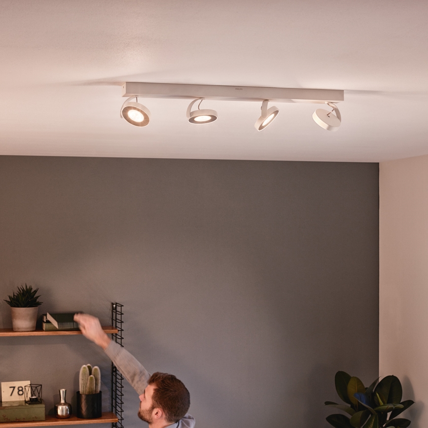 Philips 53174/31/P0 - Stmievateľné bodové svietidlo MYLIVING CLOCKWORK 4xLED/4,5W/230V