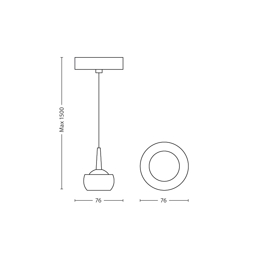 Philips 53221/11/16 - LED luster MYLIVING CYPRESS 1xLED/3W/230V