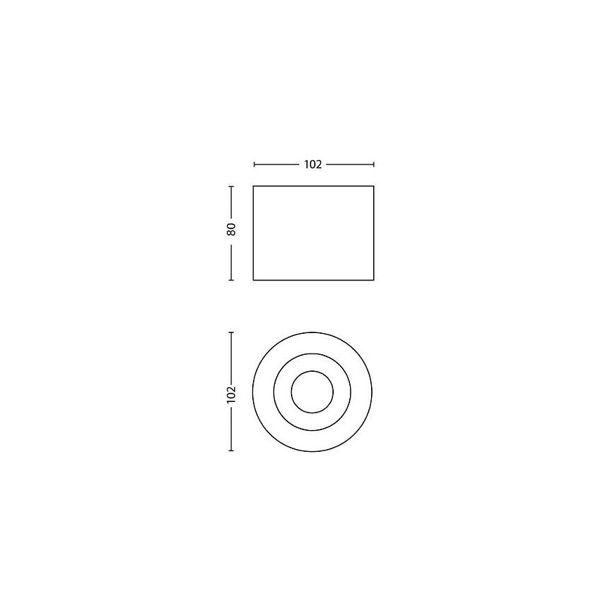 Philips 53300/30/16 - LED bodové svietidlo MYLIVING PHASE 1xLED/4,5W/230V