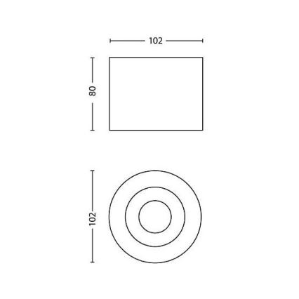 Philips 53300/31/16 - LED bodové svietidlo MYLIVING PHASE 1xLED/4,5W/230V