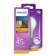Philips 538627 - LED Stmievateľná žiarovka E27/8,5W/230V 2000K